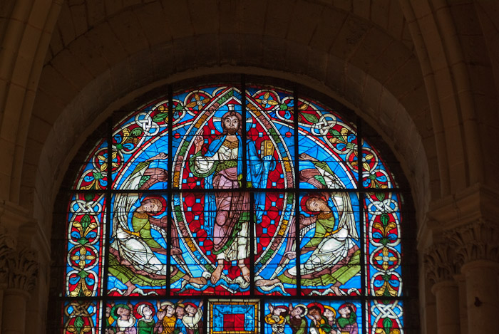 Verrière de la crucifixion : l'ascension.