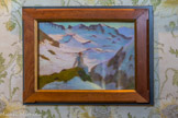 <center>Villard-Bonnot : Maison Bergès et Musée de la Houille Blanche.</center> Chambre de Marguerite. La fée des glaciers. 
Gaston Bussière (1862-1928).
Huile sur bois, 1902.
