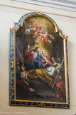 <center>Saint-Nicolas-de-Véroce</center>Joseph, patron de la bonne mort, est représenté entouré de Jésus et de Marie, un groupe d'angelots s'envolant vers le ciel.