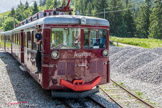 <center>Tramway du Mont-Blanc.</center>Les rames sont composées d'une motrice et d'une remorque. Elles sont baptisées aux noms des trois filles du directeur du TMB en 1956 : Marie, Jeanne et Anne. Elles portent maintenant une livrée unicolore : bleue pour Marie, rouge pour Jeanne et verte pour Anne. Le matériel électrique, livré en 1957, dérive du matériel réalisé pour le chemin de fer du Montenvers en 1954. Il a été construit en France par Decauville.