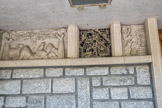 <center>Saint-Gervais-les-Bains : Eglise Notre-Dame-des-Alpes au Fayet.</center> Les sculptures extérieures sur la façade de l'église sont de François Baud.